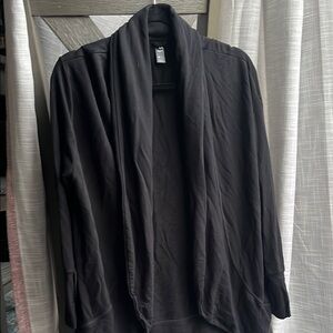 GAP Black Open front drop shoulder sweater